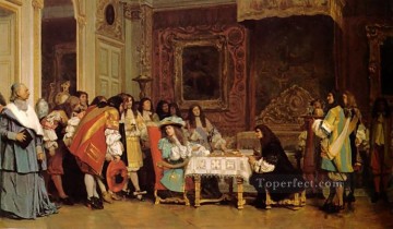  Luis Pintura - Luis XIV y Moliere Orientalismo árabe griego Jean Leon Gerome